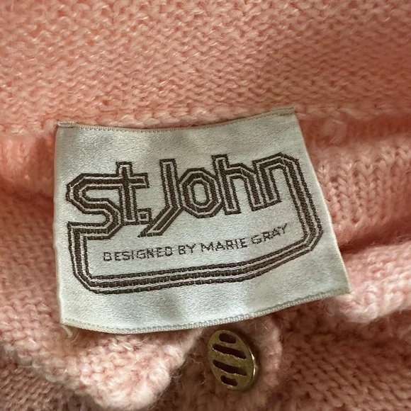 St. John Pink Cardigan Sweater - Picture 6 of 6